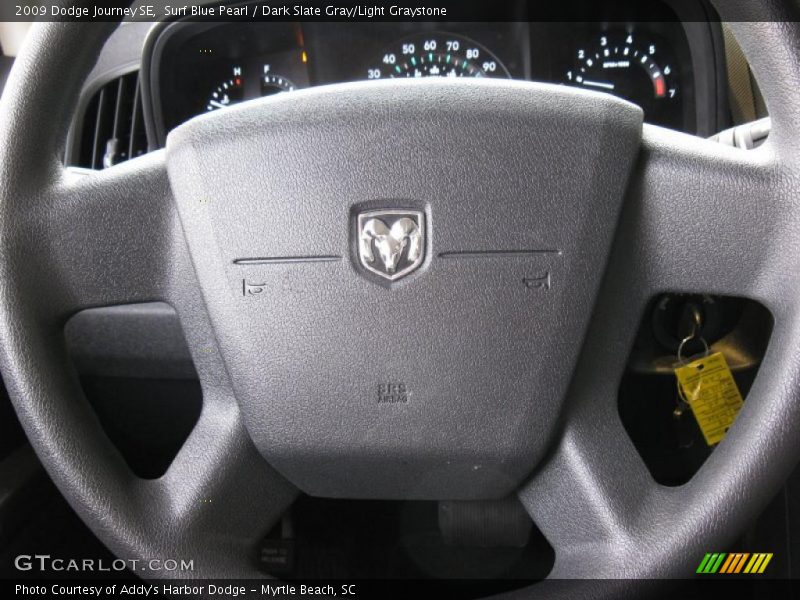 Surf Blue Pearl / Dark Slate Gray/Light Graystone 2009 Dodge Journey SE
