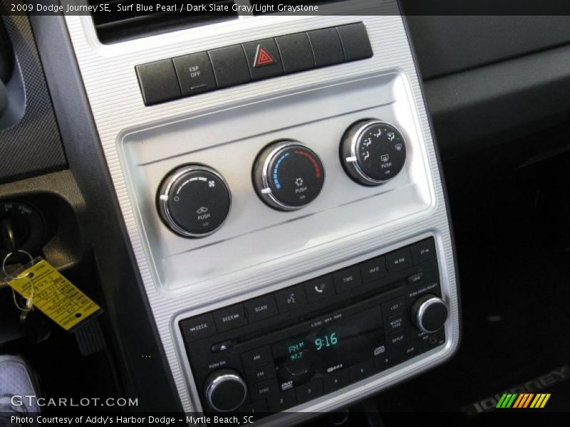 Surf Blue Pearl / Dark Slate Gray/Light Graystone 2009 Dodge Journey SE