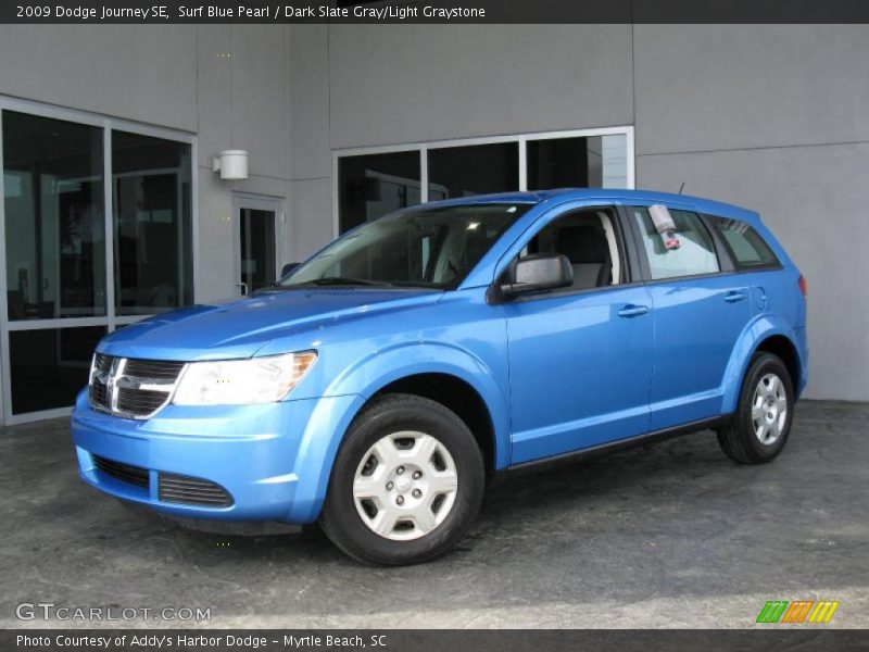 Surf Blue Pearl / Dark Slate Gray/Light Graystone 2009 Dodge Journey SE