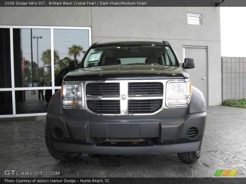Brilliant Black Crystal Pearl / Dark Khaki/Medium Khaki 2008 Dodge Nitro SXT