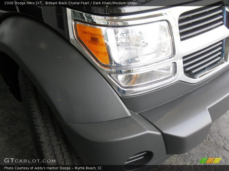 Brilliant Black Crystal Pearl / Dark Khaki/Medium Khaki 2008 Dodge Nitro SXT