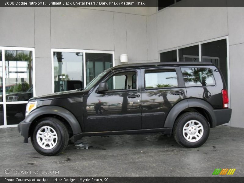 Brilliant Black Crystal Pearl / Dark Khaki/Medium Khaki 2008 Dodge Nitro SXT