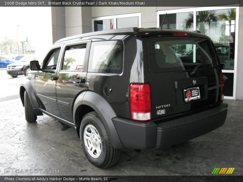 Brilliant Black Crystal Pearl / Dark Khaki/Medium Khaki 2008 Dodge Nitro SXT
