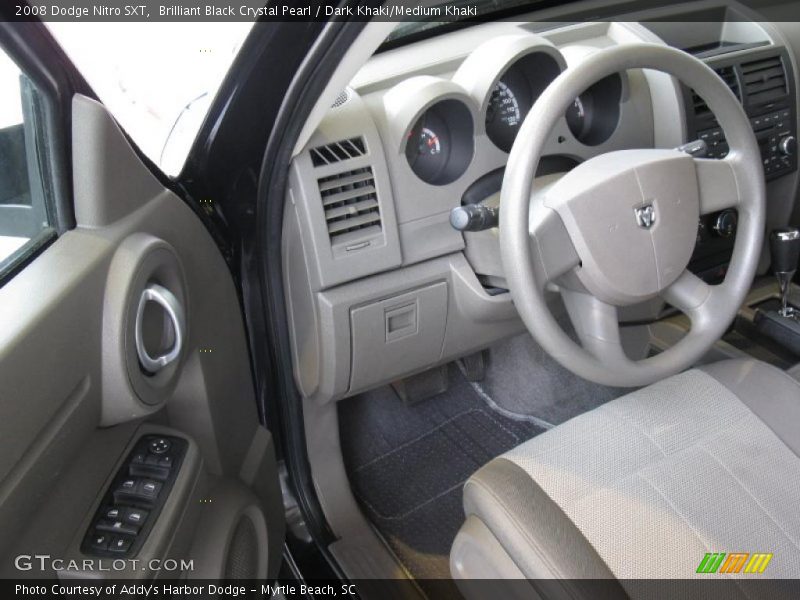 Brilliant Black Crystal Pearl / Dark Khaki/Medium Khaki 2008 Dodge Nitro SXT