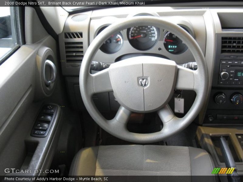 Brilliant Black Crystal Pearl / Dark Khaki/Medium Khaki 2008 Dodge Nitro SXT