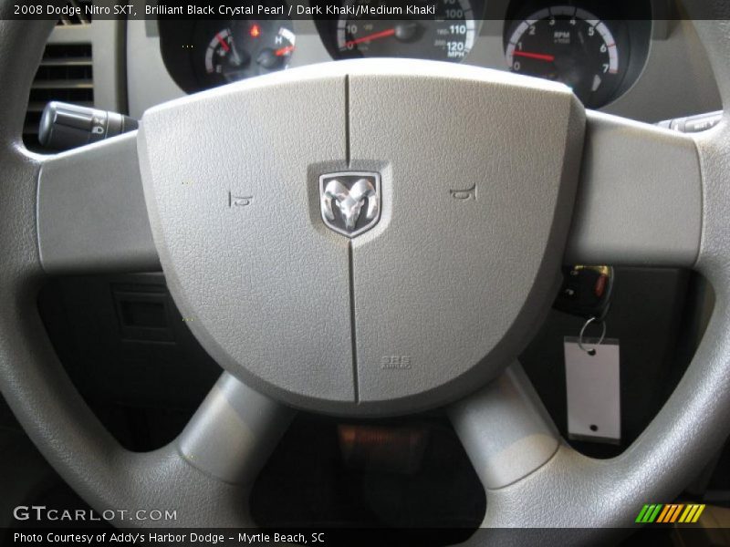 Brilliant Black Crystal Pearl / Dark Khaki/Medium Khaki 2008 Dodge Nitro SXT