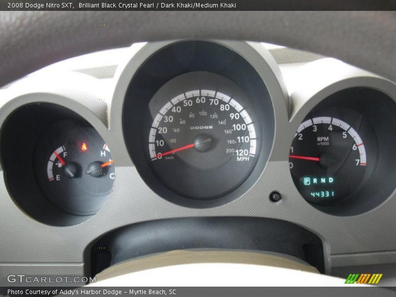 Brilliant Black Crystal Pearl / Dark Khaki/Medium Khaki 2008 Dodge Nitro SXT