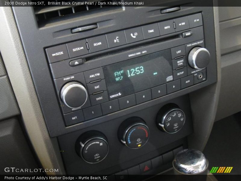 Brilliant Black Crystal Pearl / Dark Khaki/Medium Khaki 2008 Dodge Nitro SXT