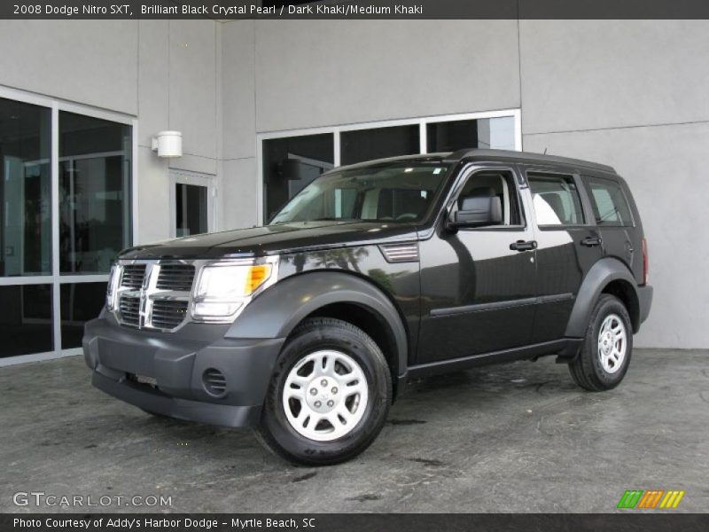 Brilliant Black Crystal Pearl / Dark Khaki/Medium Khaki 2008 Dodge Nitro SXT