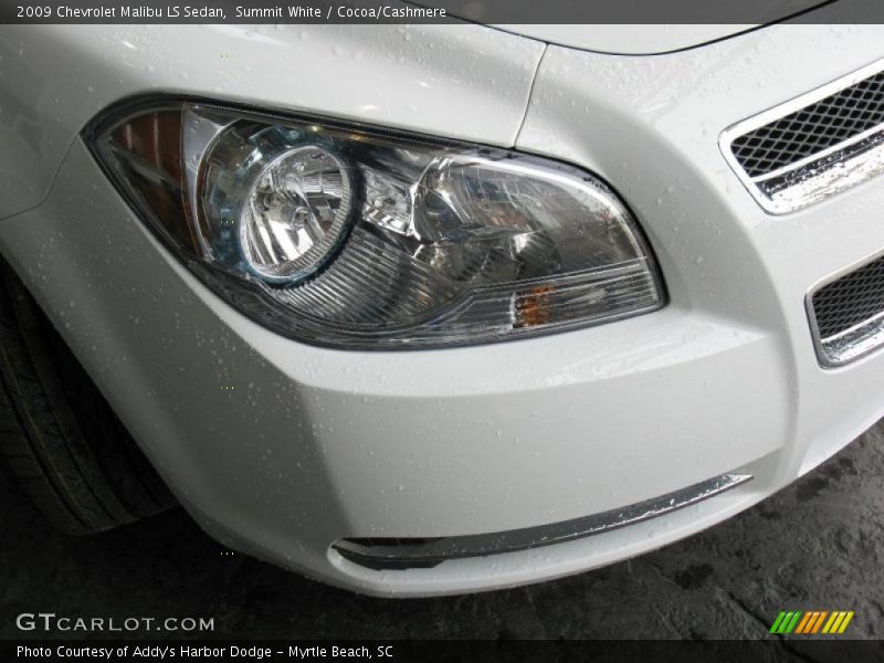 Summit White / Cocoa/Cashmere 2009 Chevrolet Malibu LS Sedan
