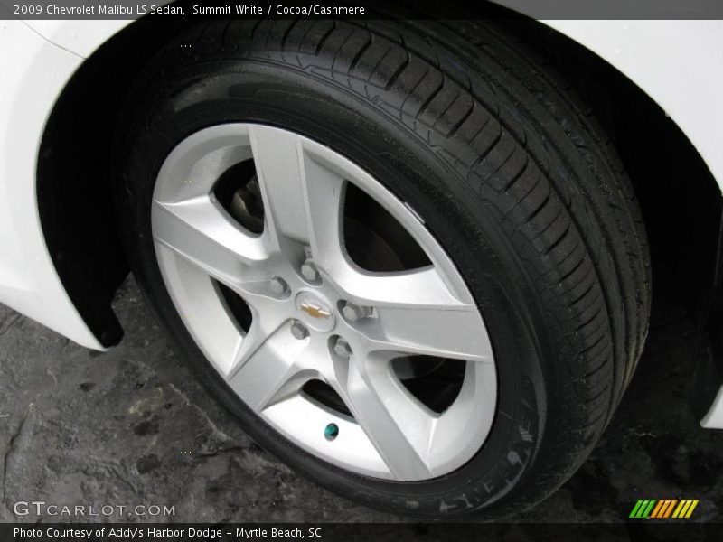 Summit White / Cocoa/Cashmere 2009 Chevrolet Malibu LS Sedan