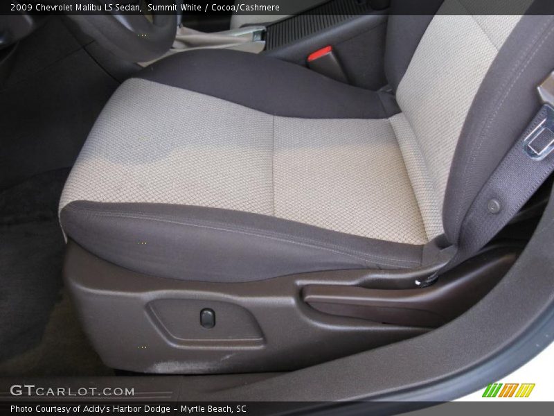 Summit White / Cocoa/Cashmere 2009 Chevrolet Malibu LS Sedan