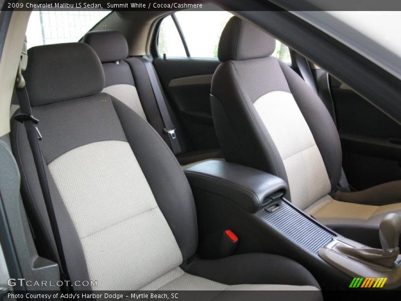 Summit White / Cocoa/Cashmere 2009 Chevrolet Malibu LS Sedan