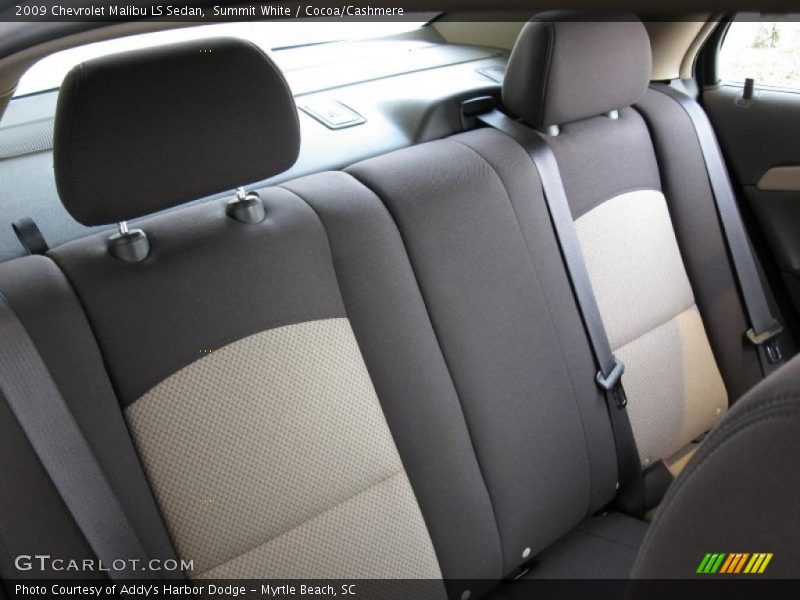 Summit White / Cocoa/Cashmere 2009 Chevrolet Malibu LS Sedan