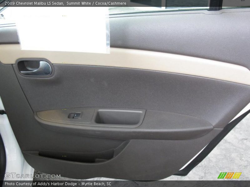 Summit White / Cocoa/Cashmere 2009 Chevrolet Malibu LS Sedan
