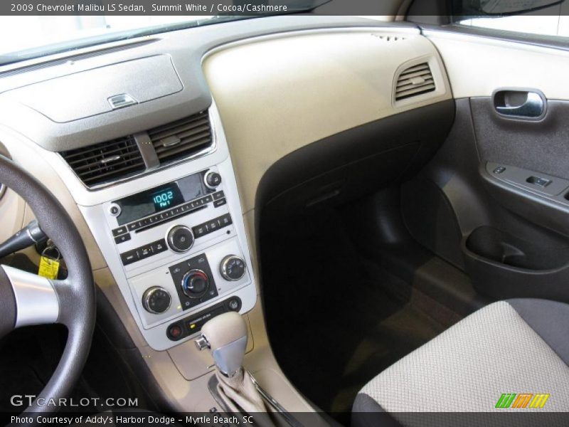 Summit White / Cocoa/Cashmere 2009 Chevrolet Malibu LS Sedan
