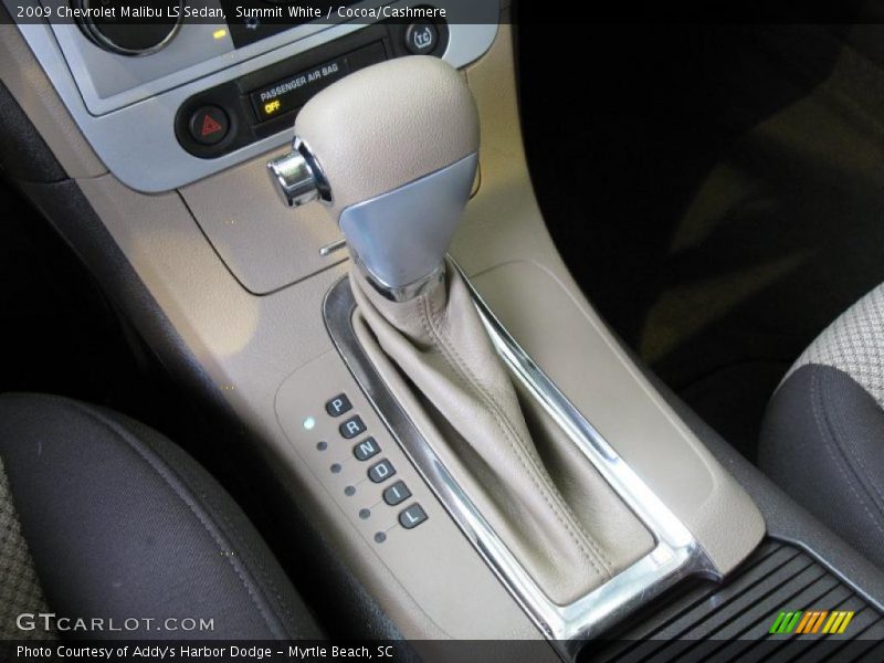 Summit White / Cocoa/Cashmere 2009 Chevrolet Malibu LS Sedan