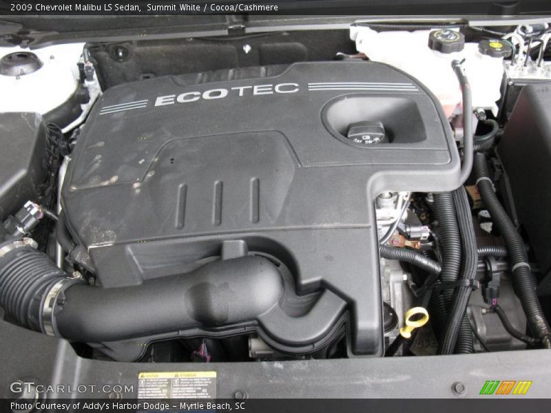 Summit White / Cocoa/Cashmere 2009 Chevrolet Malibu LS Sedan