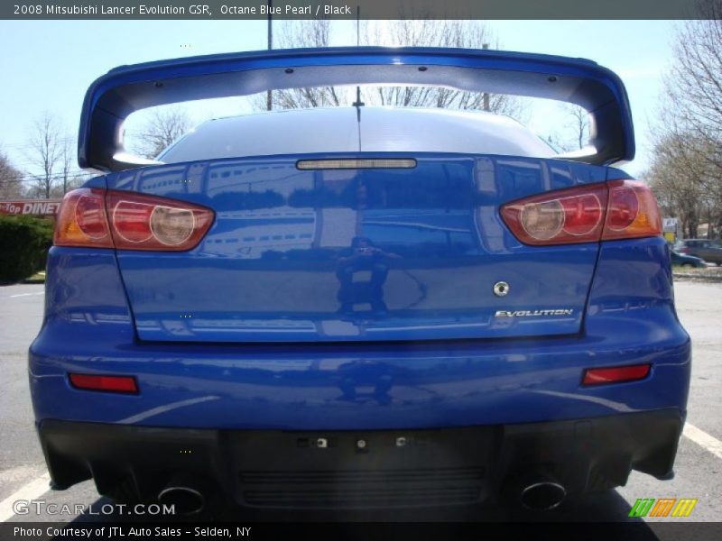 Octane Blue Pearl / Black 2008 Mitsubishi Lancer Evolution GSR