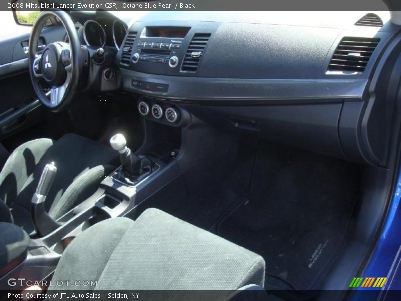 Octane Blue Pearl / Black 2008 Mitsubishi Lancer Evolution GSR