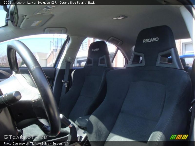 Octane Blue Pearl / Black 2008 Mitsubishi Lancer Evolution GSR