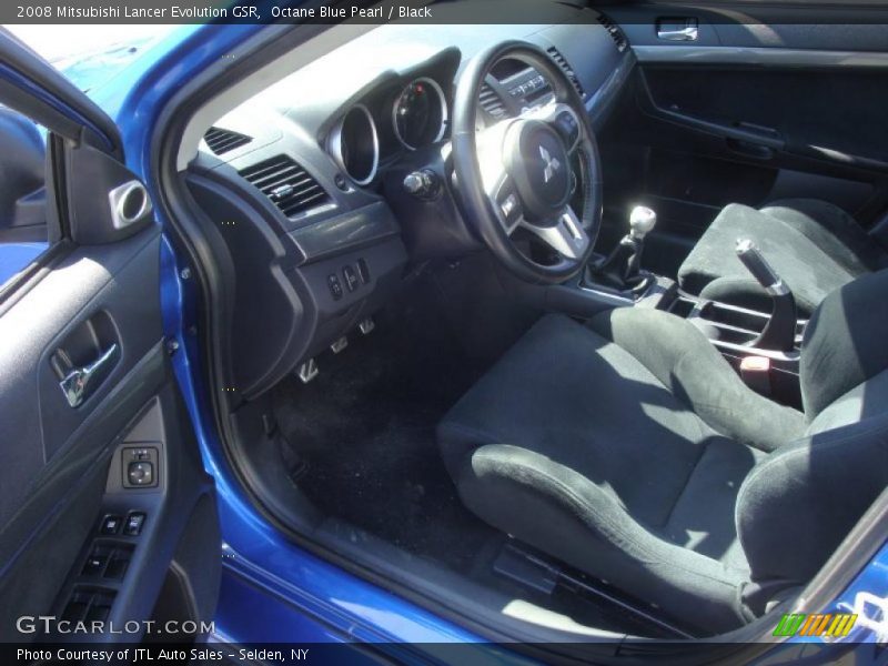 Octane Blue Pearl / Black 2008 Mitsubishi Lancer Evolution GSR