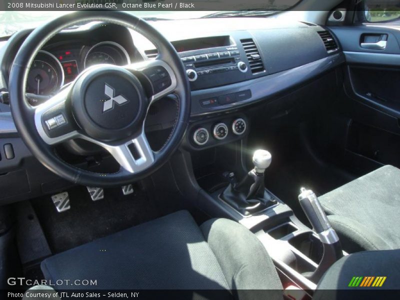Octane Blue Pearl / Black 2008 Mitsubishi Lancer Evolution GSR