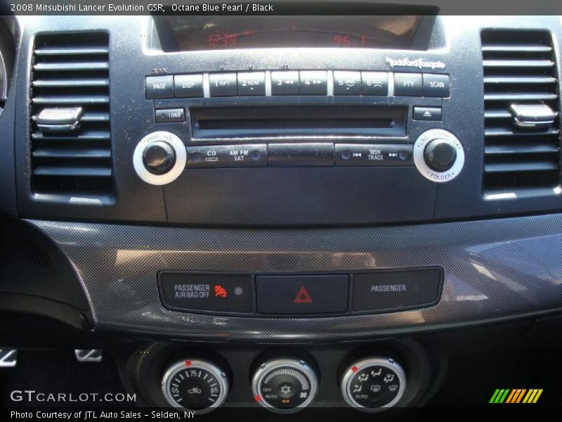 Octane Blue Pearl / Black 2008 Mitsubishi Lancer Evolution GSR