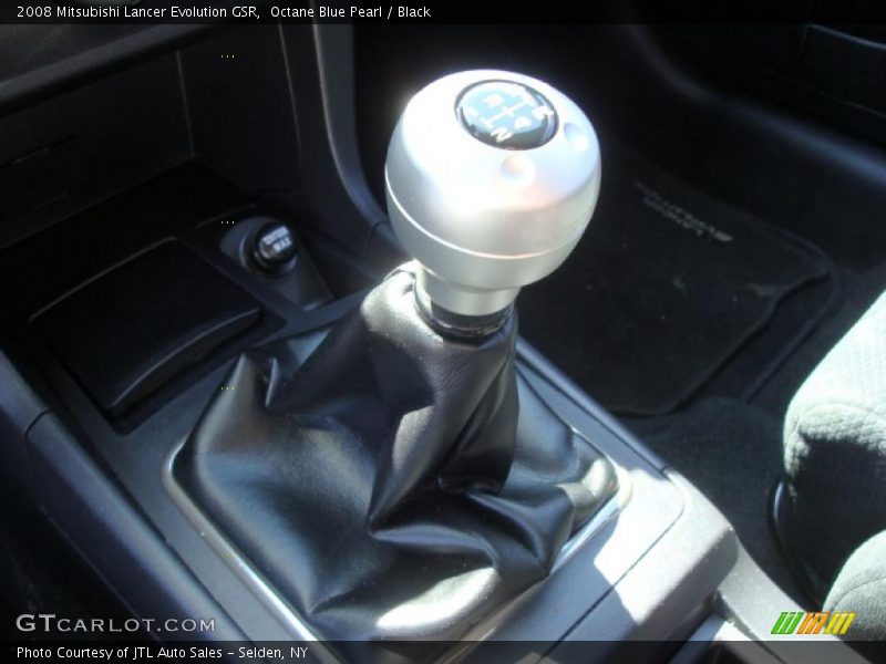 Octane Blue Pearl / Black 2008 Mitsubishi Lancer Evolution GSR