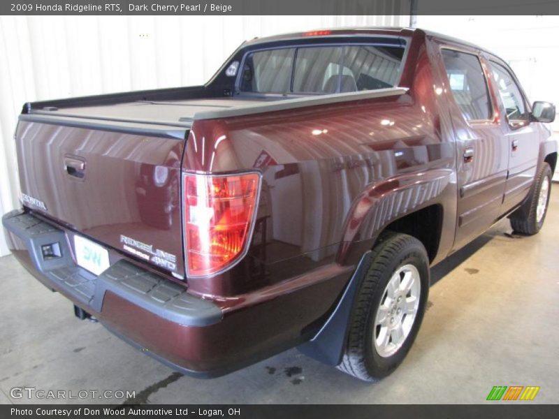 Dark Cherry Pearl / Beige 2009 Honda Ridgeline RTS