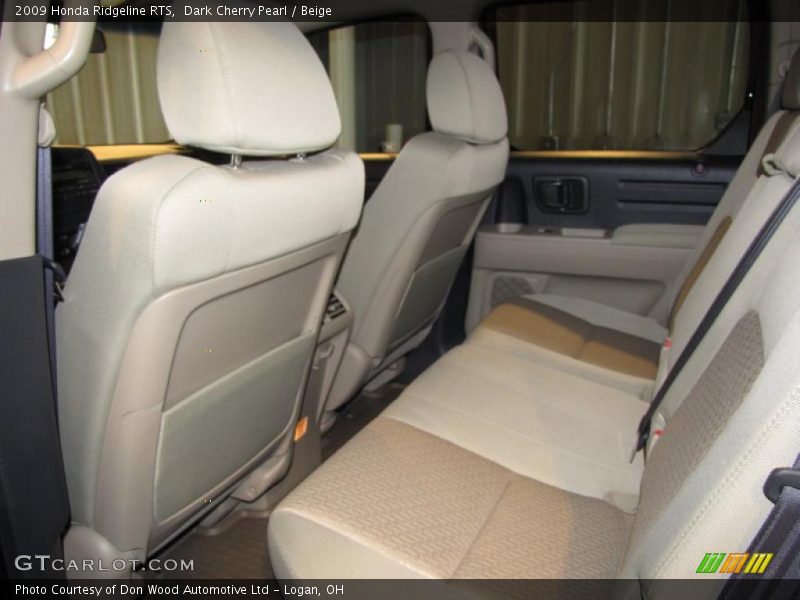 Dark Cherry Pearl / Beige 2009 Honda Ridgeline RTS