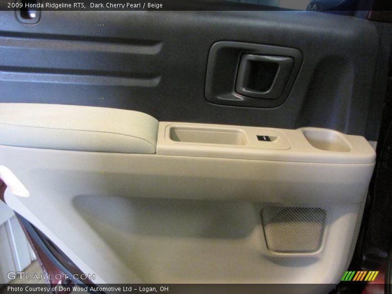 Dark Cherry Pearl / Beige 2009 Honda Ridgeline RTS