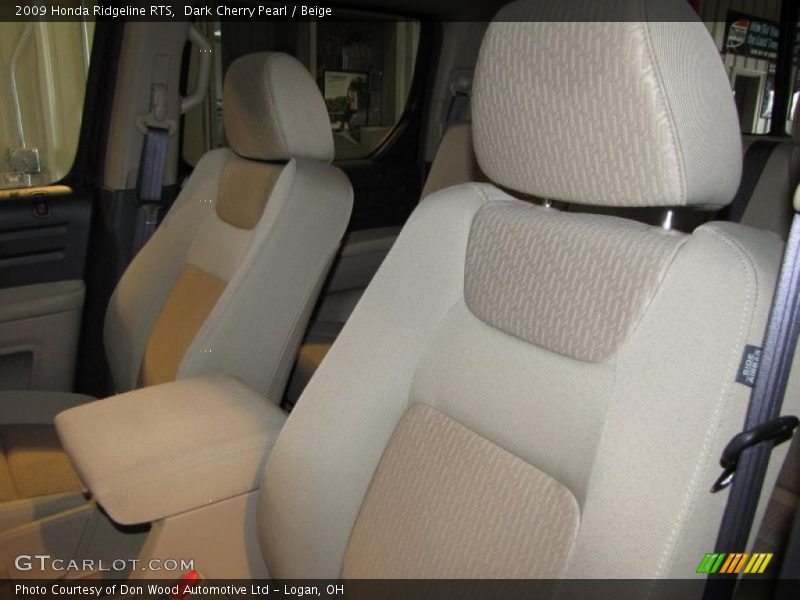 Dark Cherry Pearl / Beige 2009 Honda Ridgeline RTS