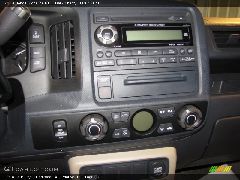 Dark Cherry Pearl / Beige 2009 Honda Ridgeline RTS