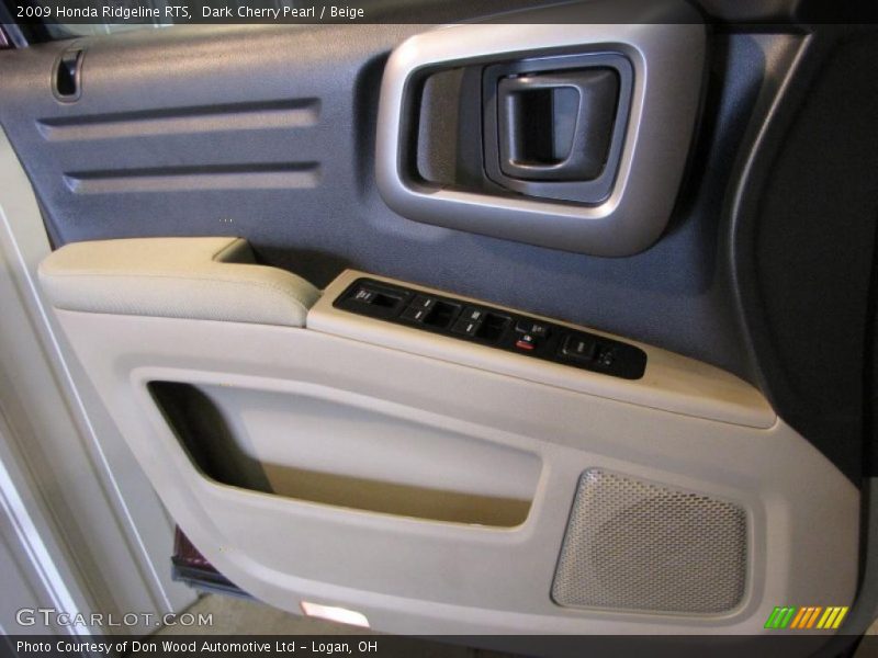 Dark Cherry Pearl / Beige 2009 Honda Ridgeline RTS