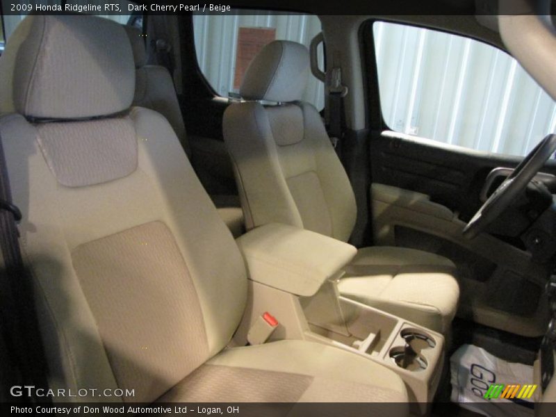 Dark Cherry Pearl / Beige 2009 Honda Ridgeline RTS