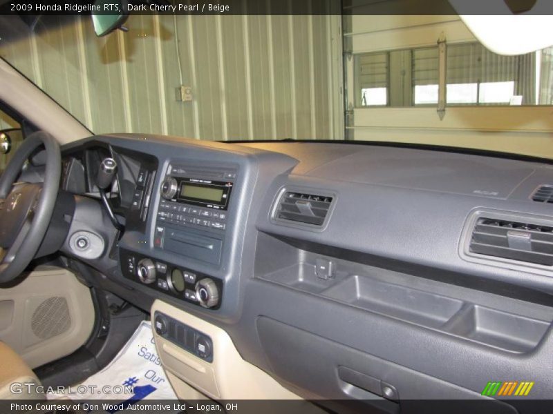 Dark Cherry Pearl / Beige 2009 Honda Ridgeline RTS