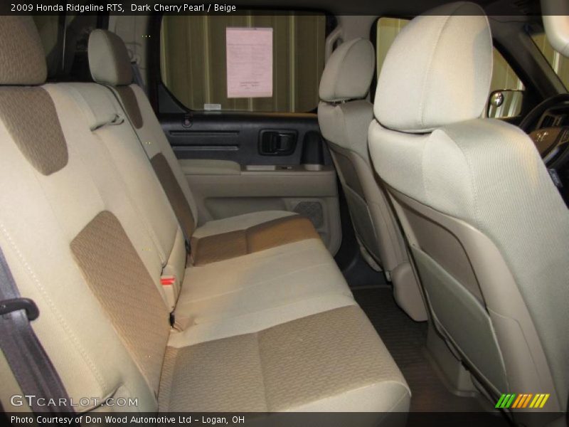 Dark Cherry Pearl / Beige 2009 Honda Ridgeline RTS