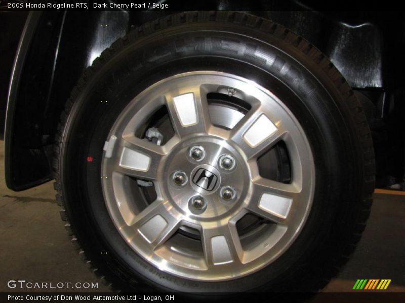 Dark Cherry Pearl / Beige 2009 Honda Ridgeline RTS