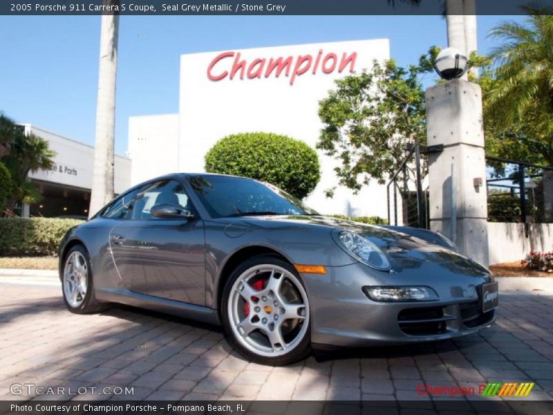 Seal Grey Metallic / Stone Grey 2005 Porsche 911 Carrera S Coupe