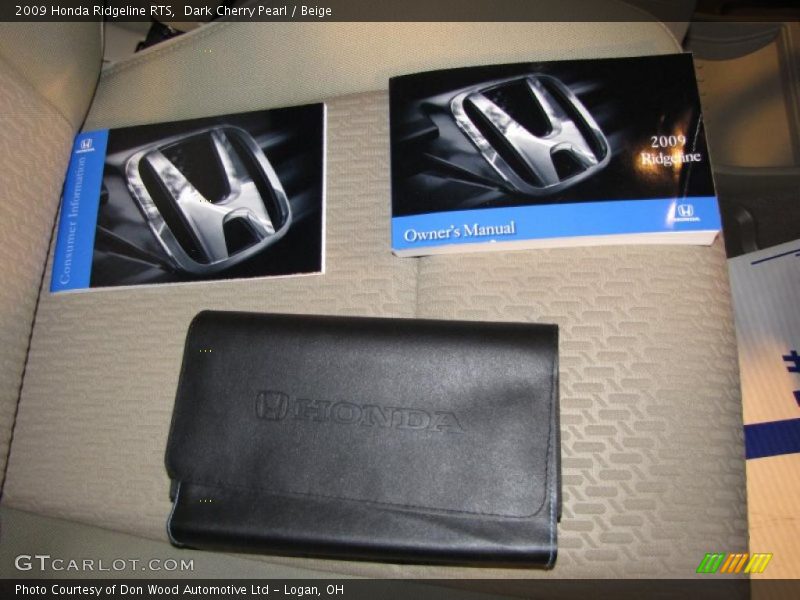 Dark Cherry Pearl / Beige 2009 Honda Ridgeline RTS