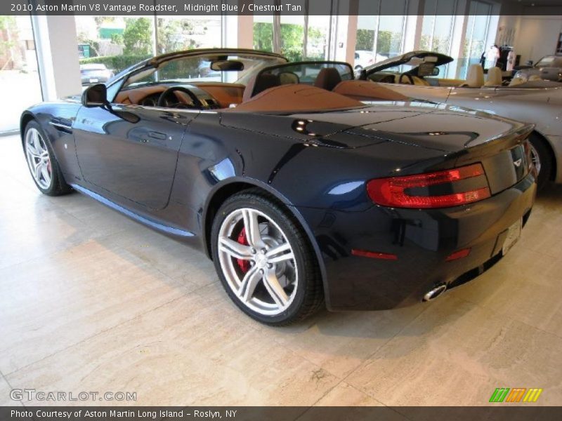 Midnight Blue / Chestnut Tan 2010 Aston Martin V8 Vantage Roadster