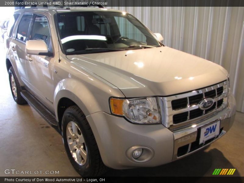Silver Metallic / Charcoal 2008 Ford Escape Limited 4WD