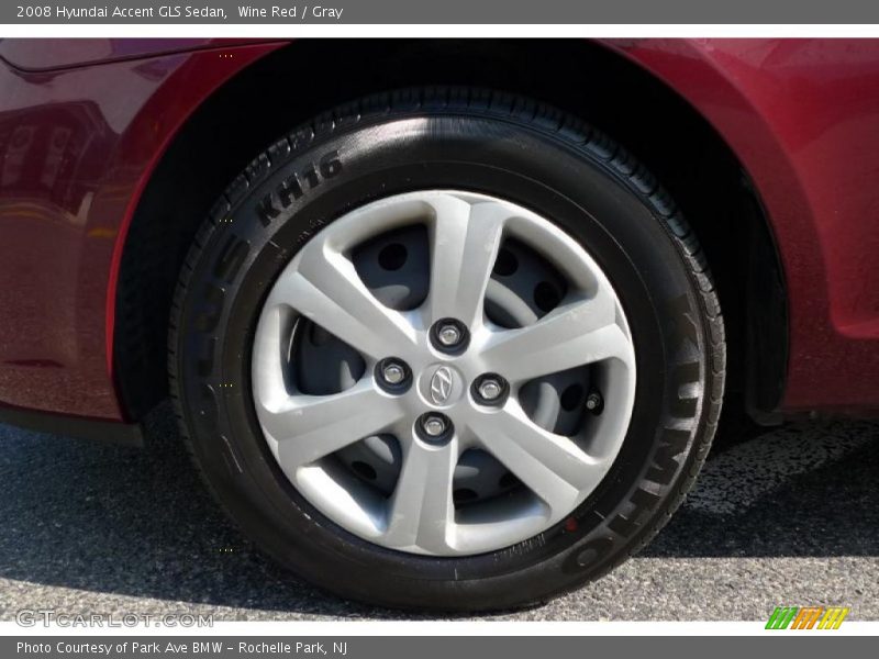 Wine Red / Gray 2008 Hyundai Accent GLS Sedan
