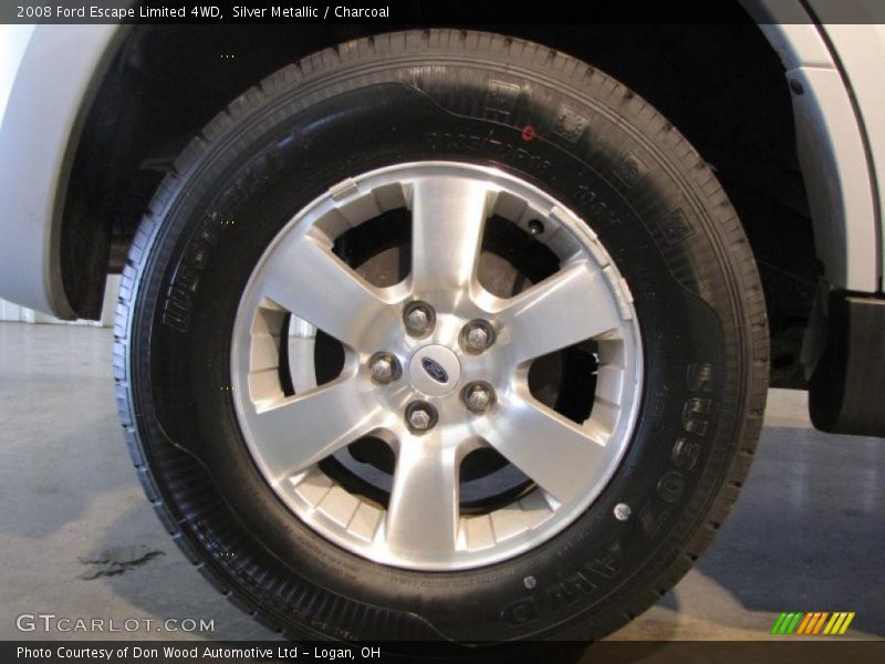 Silver Metallic / Charcoal 2008 Ford Escape Limited 4WD