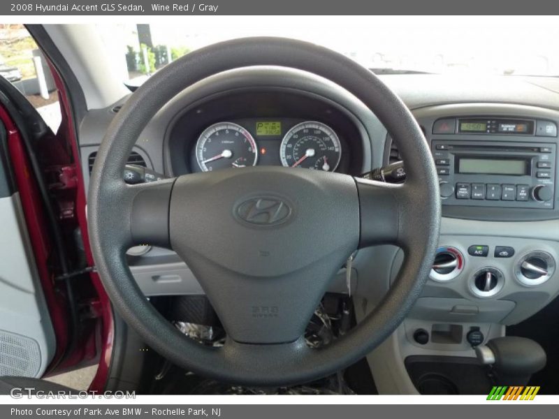 Wine Red / Gray 2008 Hyundai Accent GLS Sedan