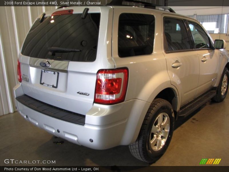 Silver Metallic / Charcoal 2008 Ford Escape Limited 4WD