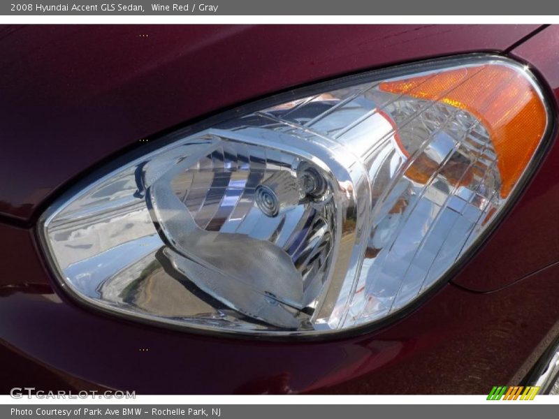 Wine Red / Gray 2008 Hyundai Accent GLS Sedan