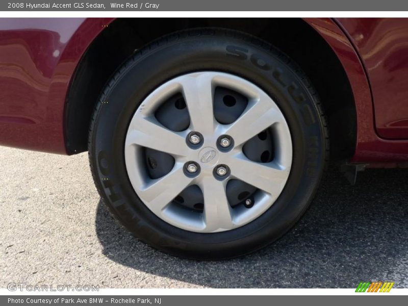 Wine Red / Gray 2008 Hyundai Accent GLS Sedan