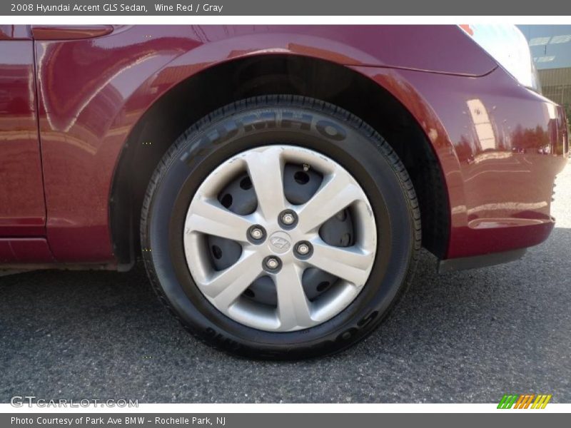 Wine Red / Gray 2008 Hyundai Accent GLS Sedan